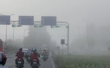 Sương mù dày đặc tại nhiều vùng ven Cần Thơ