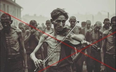 Sự thật về hình ảnh nạn nhân Holocaust chơi violin lan truyền trên mạng