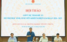 TDTU đăng cai hội thảo góp ý đề án hỗ trợ học sinh, sinh viên khởi nghiệp