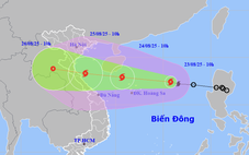 Bão số 5 mạnh lên cấp 8-9, giật cấp 11, dự báo càng vào gần đất liền càng mạnh