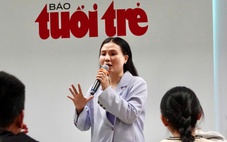 Sinh viên thực hành phỏng vấn với quán quân thi hùng biện tiếng Anh
