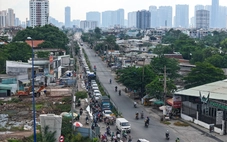 Khu đất 'ngáng chân' khiến gói thầu nút giao An Phú cả tháng chỉ làm tương đương một cọc khoan nhồi