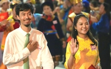 Tiểu đội trưởng Tạ, Cường trong phim Mưa đỏ cùng Đen Vâu, Hoàng Thùy Linh sơ duyệt diễu hành 2-9