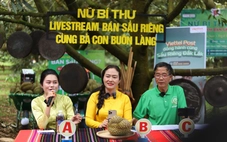 Nữ bí thư xã livestream bán sầu riêng trên mạng, mở hướng đi cho nông sản
