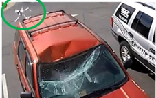 Video 'drone thả bình ắc quy xuống ô tô' gây xôn xao chỉ là trò đùa?