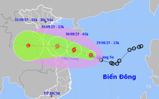Mưa lớn tăng dần ở miền Trung từ đêm 29-8