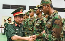 Thượng tướng Hoàng Xuân Chiến gặp mặt 400 quân nhân quốc tế tham dự diễu binh Quốc khánh 2-9