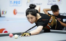 Nữ cơ thủ xinh đẹp Hàn Quốc hạ tay cơ nam Việt Nam tại Giải Billiards HSBF