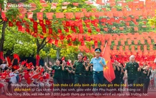Học sinh Wellspring Hanoi trải nghiệm không khí 'A80 Quốc gia thu nhỏ' tại sân trường
