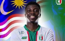 Malaysia nhập tịch tiền đạo 'khủng' gốc Ghana