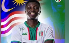 Malaysia nhập tịch tiền đạo 'khủng' gốc Ghana