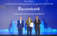 Sacombank vào top 10 ngân hàng thương mại Việt Nam uy tín 2025