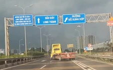 Xác minh clip xe đầu kéo lạng lách, đánh võng trên cao tốc TP.HCM - Long Thành - Dầu Giây