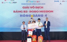 Học sinh Trường THCS Hồng Bàng - TP.HCM vô địch giải Robotacon Wro 2025