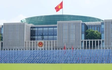 Toàn cảnh khán đài 30.000 chỗ phục vụ đại lễ Quốc khánh 2-9