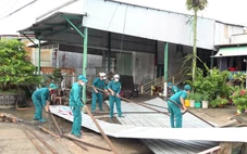 Mưa dông làm sập và tốc mái 38 căn nhà tại An Giang