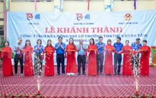 Khánh thành công trình kè chống sạt lở trường học ở Lào Cai do Thành đoàn TP.HCM tài trợ