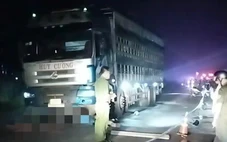 Tai nạn giữa xe máy và xe tải trên đường không đèn chiếu sáng, 2 người chết, 1 trẻ bị thương