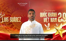 Luis Suarez mặc áo dài, chúc mừng Quốc khánh Việt Nam