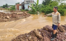Gần như các khu vực dọc cao tốc Biên Hòa - Vũng Tàu đều ngập nặng