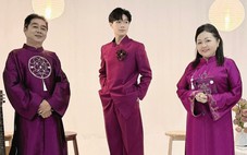 Kép trẻ Trọng Nhân vui vì hát bài ca cổ mùa Vu lan cùng ba mẹ