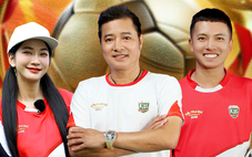 Cựu danh thủ Hồng Sơn và Cầu thủ nhí