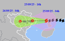 Bão Ragasa cách Quảng Ninh 170km, miền Bắc mưa lớn hôm nay