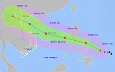 Bão Bualoi ở Biển Đông có thể mạnh cấp 12-13