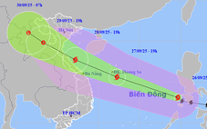 Bão Bualoi vừa vào Biển Đông, dự báo đổ bộ Thanh Hóa - Quảng Trị đêm 28-9