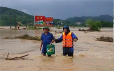 Mưa lớn trước bão số 10, nhiều xã vùng cao Thanh Hóa bị ngập lụt