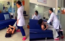 Làm rõ clip người phụ nữ mặc áo blouse trắng tấn công khách hàng trong phòng khám