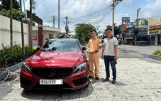 Lập biên bản tài xế Mercedes lạng lách, chặn xe khác trên đường Lê Quang Đạo