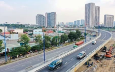 Diện mạo cầu vượt đầu tiên ở nút giao An Phú vừa thông xe