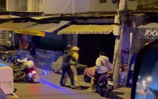 Xác minh clip người đi xe máy ngăn cản, ôm cảnh sát giao thông ở phường Bảy Hiền, TP.HCM