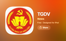 Infographic thông tin về ứng dụng Tuyên giáo và Dân vận