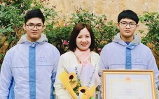 Hai anh em sinh đôi ở xứ Thanh đoạt giải nhất môn toán quốc gia