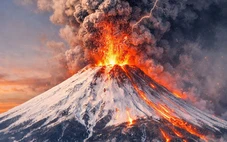 Hình ảnh núi Phú Sĩ tại Nhật Bản bất ngờ phun trào là tin giả