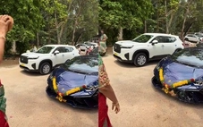 Cúng xe lấy may, suýt thiệt hại tiền tỉ