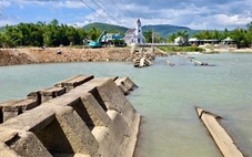 Đập dâng Tam Giang hư hỏng do lũ đã được khắc phục cơ bản