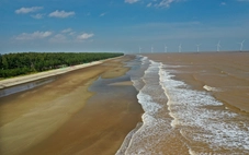 Khu du lịch biển Ba Động đã được dọn dẹp sạch sẽ sau phản ánh của báo chí