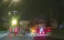 Xác minh clip xe đầu kéo lạng lách, chèn ép ô tô trên đường Đỗ Mười