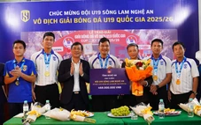 U19 Sông Lam Nghệ An nhận thưởng gần nửa tỉ đồng sau chức vô địch