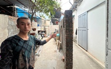 Hàng xóm xây tường ngăn lối đi chung tại phường trung tâm Hà Nội