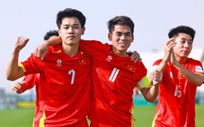 U23 Việt Nam đấu với U23 Jordan (hiệp 1): 1-0: Đình Bắc mở tỉ số