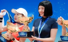Á khôi Hoài Phương vô địch thể thức pickleball mới lạ