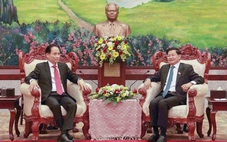 Đặc phái viên của Tổng Bí thư Tô Lâm đến Vientiane chúc mừng Đại hội Đảng lần thứ XII của Lào