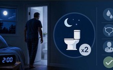 Uống ít nước vẫn bị tiểu đêm, vì sao?