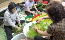 Hương cốm Mễ Trì trong bánh chưng Tết