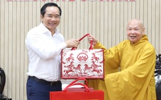 Chủ tịch UBND TP.HCM Nguyễn Văn Được chúc Tết lãnh đạo Giáo hội Phật giáo Việt Nam