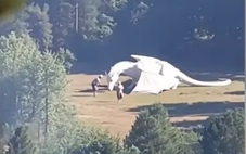 Xôn xao video rồng trắng tại cơ sở bí mật của Trung Quốc